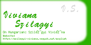 viviana szilagyi business card